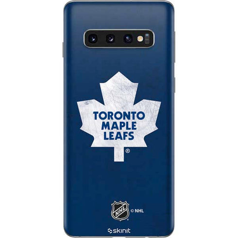 NHL Toronto Maple Leafs Distressed Galaxy S10 Skin