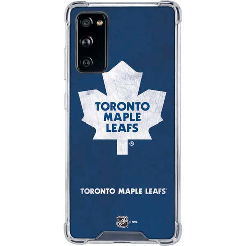 NHL Toronto Maple Leafs Distressed Galaxy S20 FE Clear Case
