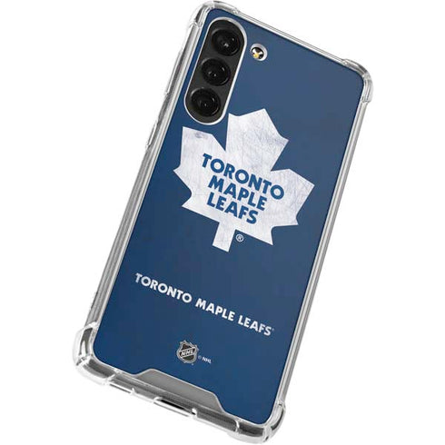 NHL Toronto Maple Leafs Distressed Galaxy S23 Plus Clear Case