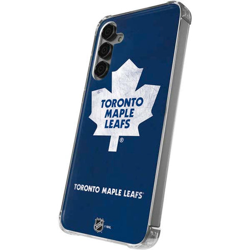 NHL Toronto Maple Leafs Distressed Galaxy S24 Plus Clear Case