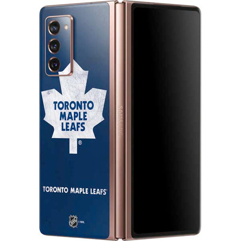 NHL Toronto Maple Leafs Distressed Galaxy Z Fold2 5G Skin