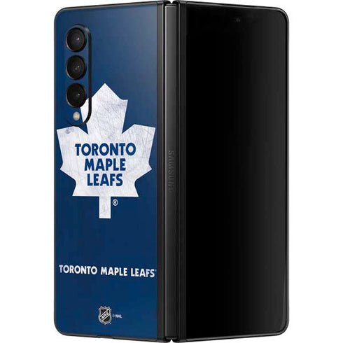 NHL Toronto Maple Leafs Distressed Galaxy Z Fold3 5G Skin