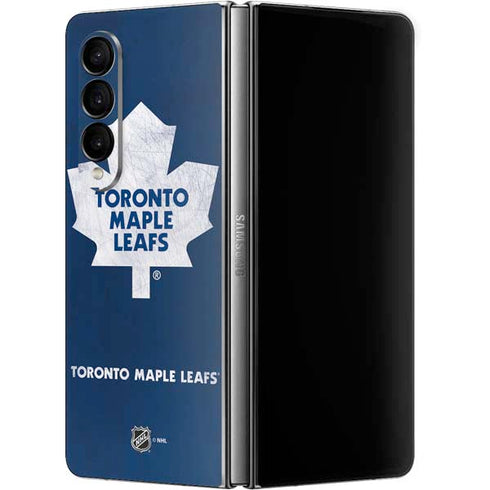 NHL Toronto Maple Leafs Distressed Galaxy Z Fold4 5G Skin