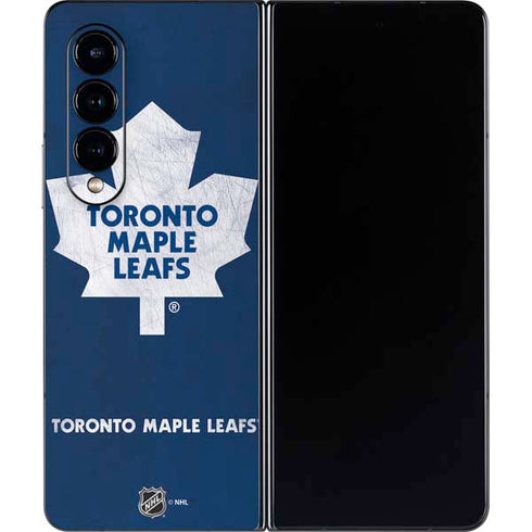 NHL Toronto Maple Leafs Distressed Galaxy Z Fold4 5G Skin