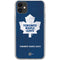 NHL Toronto Maple Leafs Distressed iPhone 11 Clear Case