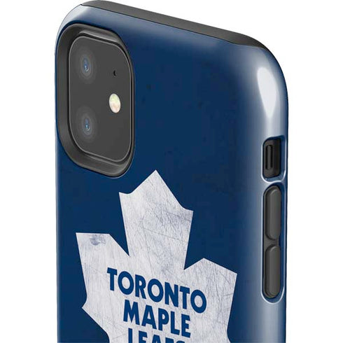NHL Toronto Maple Leafs Distressed iPhone 11 Impact Case