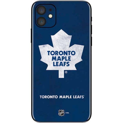 NHL Toronto Maple Leafs Distressed iPhone 11 Skin