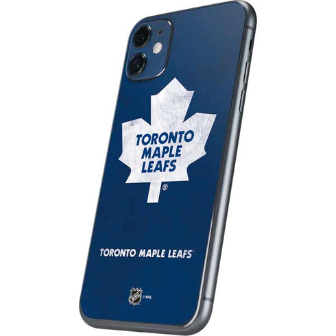 NHL Toronto Maple Leafs Distressed iPhone 11 Skin