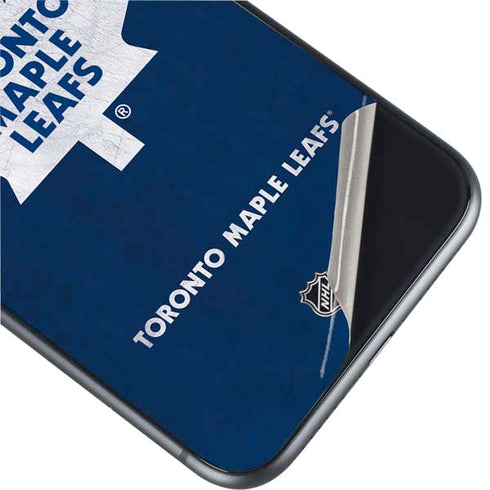 NHL Toronto Maple Leafs Distressed iPhone 11 Skin