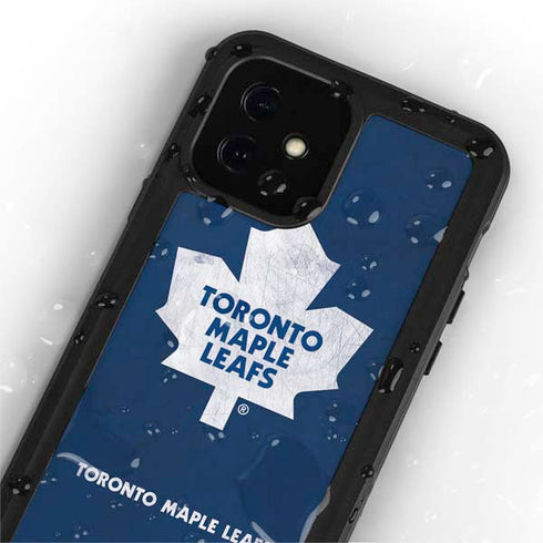 NHL Toronto Maple Leafs Distressed iPhone 12 Mini Waterproof Case