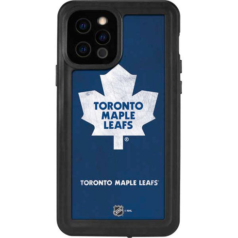 NHL Toronto Maple Leafs Distressed iPhone 12 Pro Waterproof Case