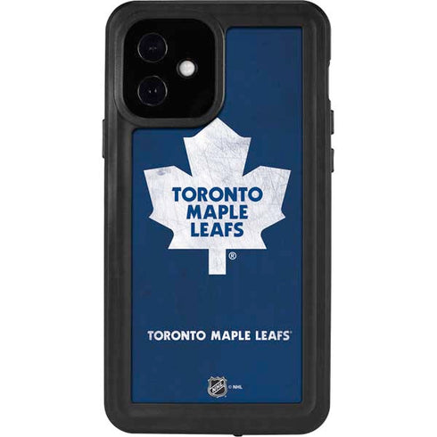 NHL Toronto Maple Leafs Distressed iPhone 12 Waterproof Case
