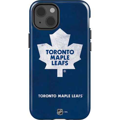 NHL Toronto Maple Leafs Distressed iPhone 14 Impact Case