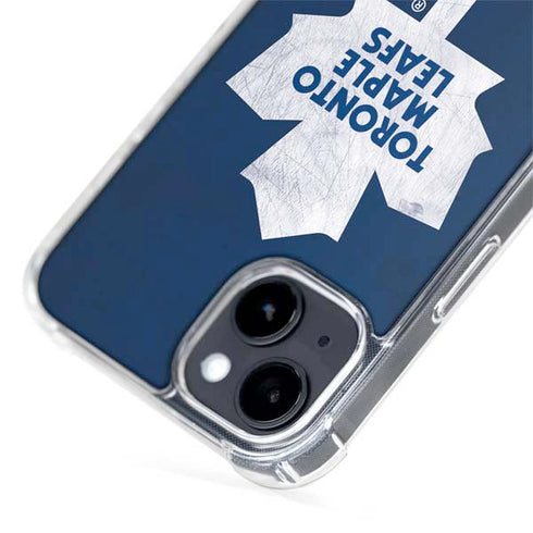 NHL Toronto Maple Leafs Distressed iPhone 15 Plus MagSafe Case