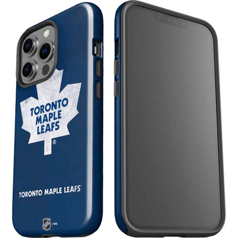 NHL Toronto Maple Leafs Distressed iPhone 15 Pro Impact Case