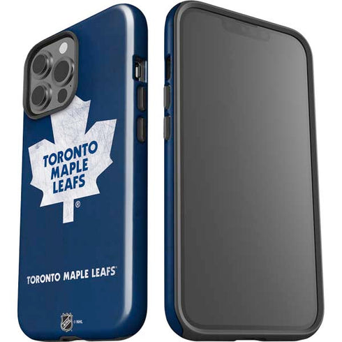 NHL Toronto Maple Leafs Distressed iPhone 15 Pro Max Impact Case