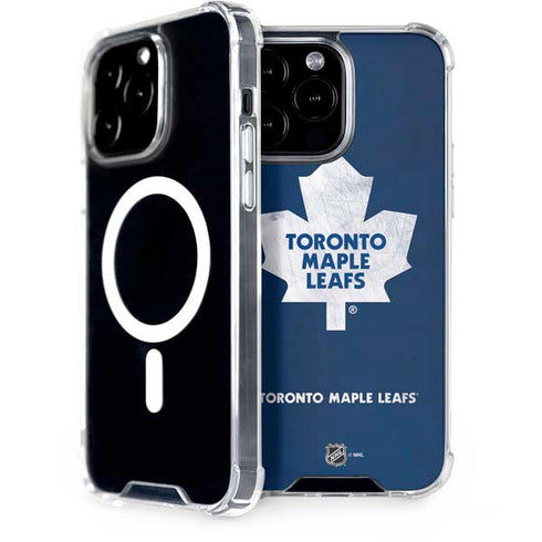 NHL Toronto Maple Leafs Distressed iPhone 14 Pro Max MagSafe Case