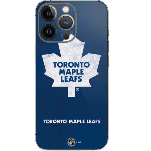 NHL Toronto Maple Leafs Distressed iPhone 14 Pro Skin