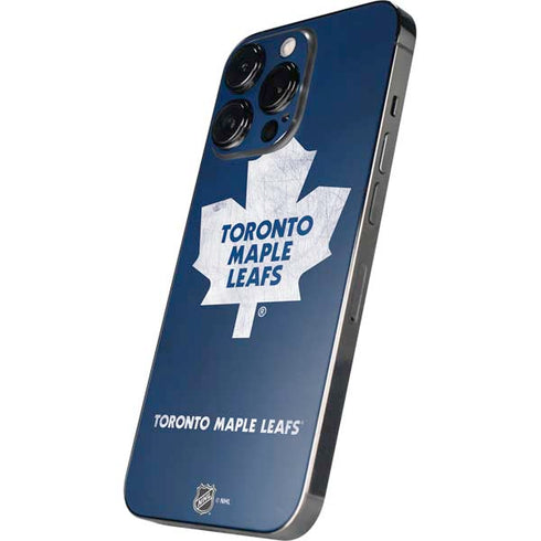 NHL Toronto Maple Leafs Distressed iPhone 14 Pro Skin