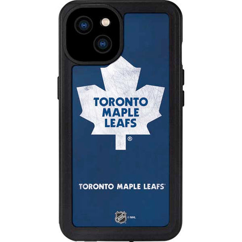 NHL Toronto Maple Leafs Distressed iPhone 15 Plus Waterproof Case