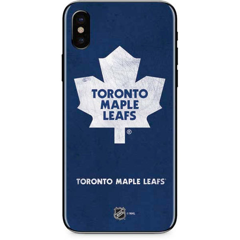 NHL Toronto Maple Leafs Distressed iPhone XS Max Skin