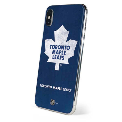 NHL Toronto Maple Leafs Distressed iPhone XS Skin