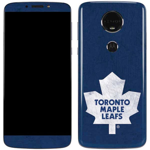 NHL Toronto Maple Leafs Distressed Moto E5 Plus Skin