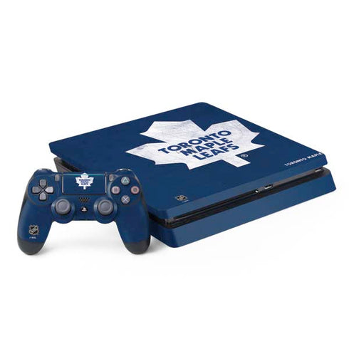 NHL Toronto Maple Leafs Distressed PS4 Slim Bundle Skin