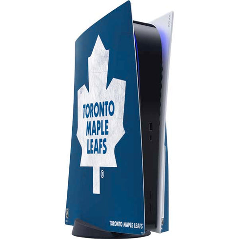 NHL Toronto Maple Leafs Distressed PS5 Console Skin