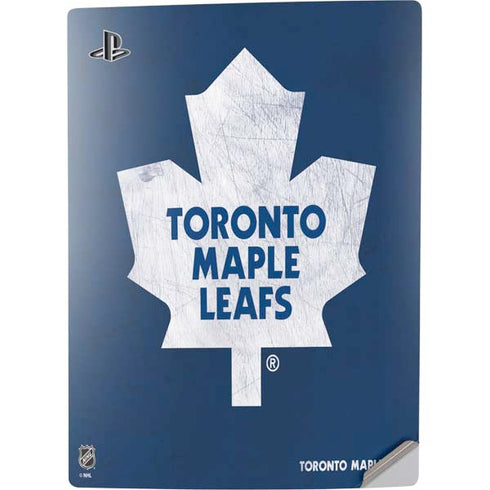 NHL Toronto Maple Leafs Distressed PS5 Digital Edition Console Skin