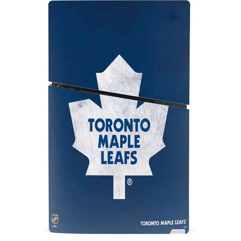 NHL Toronto Maple Leafs Distressed PS5 Slim Digital Edition Bundle Skin