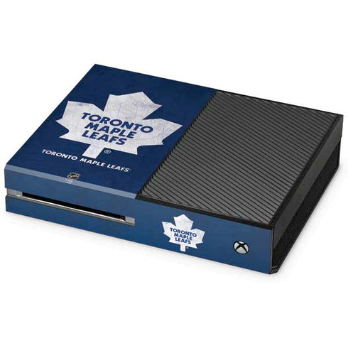 NHL Toronto Maple Leafs Distressed Xbox One Console Skin