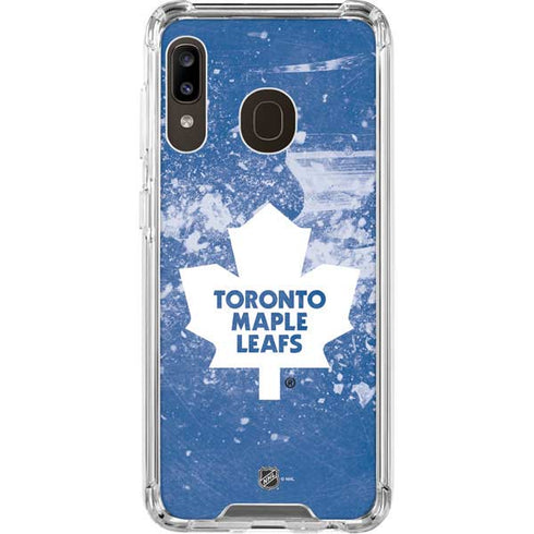 NHL Toronto Maple Leafs Frozen Galaxy A30 Clear Case