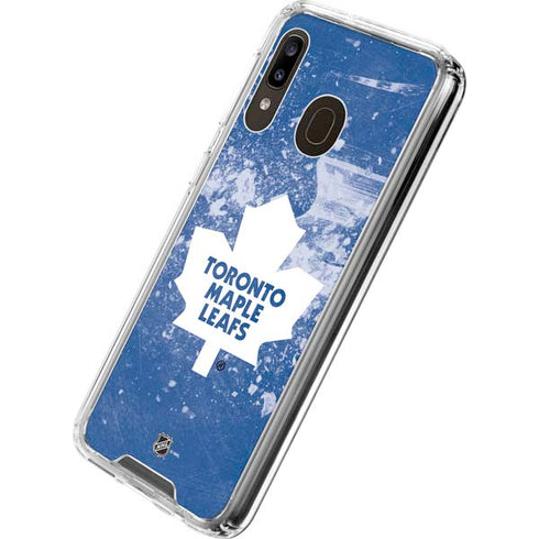NHL Toronto Maple Leafs Frozen Galaxy A30 Clear Case