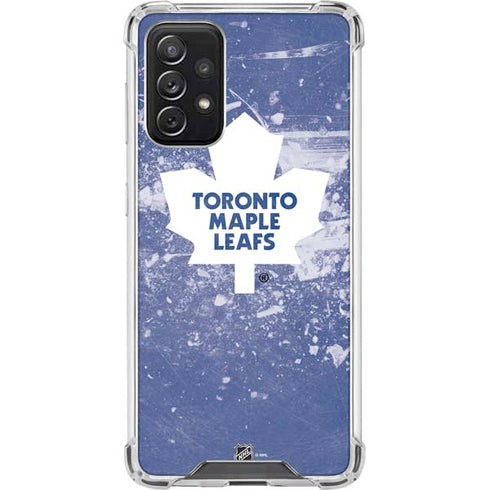 NHL Toronto Maple Leafs Frozen Galaxy A72 5G Clear Case