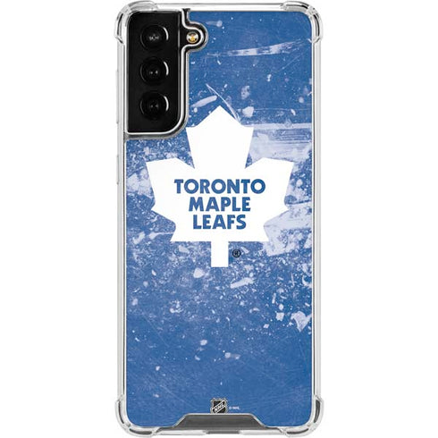 NHL Toronto Maple Leafs Frozen Galaxy S21 FE Clear Case
