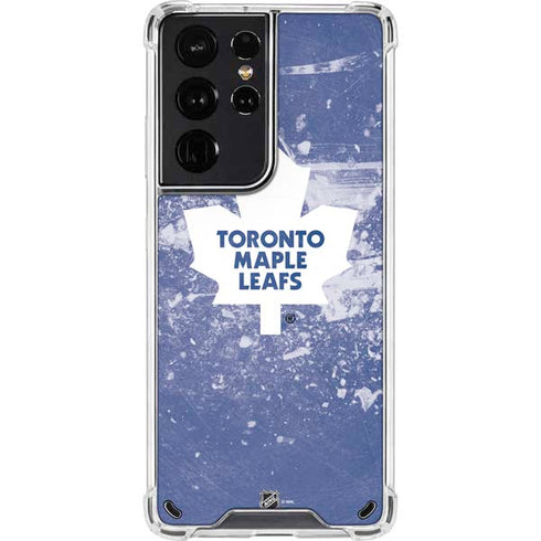 NHL Toronto Maple Leafs Frozen Galaxy S21 Ultra 5G Clear Case