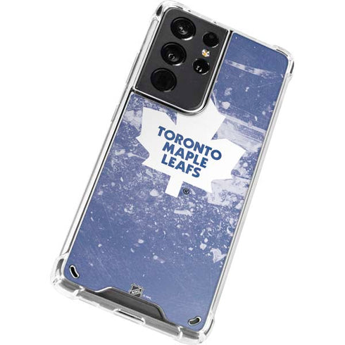 NHL Toronto Maple Leafs Frozen Galaxy S21 Ultra 5G Clear Case