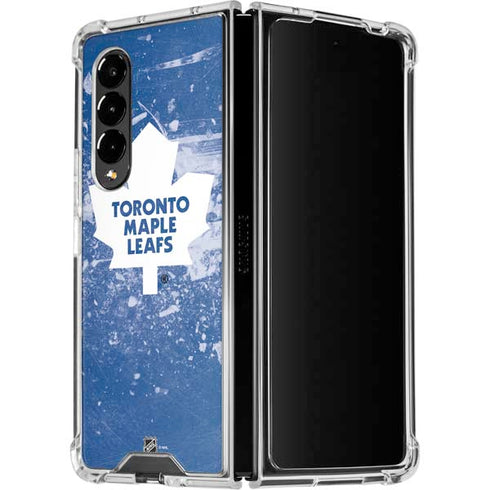 NHL Toronto Maple Leafs Frozen Galaxy Z Fold4 5G Clear Case