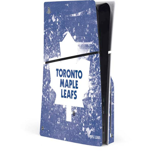 NHL Toronto Maple Leafs Frozen PS5 Slim Disk Console Skin
