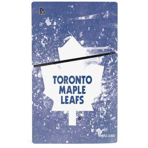 NHL Toronto Maple Leafs Frozen PS5 Slim Disk Console Skin