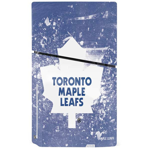 NHL Toronto Maple Leafs Frozen PS5 Slim Disk Console Skin