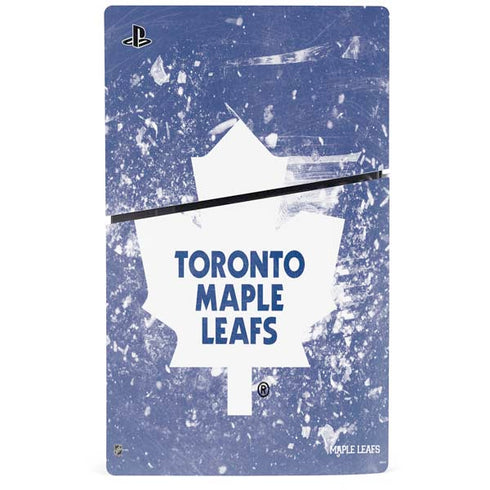 NHL Toronto Maple Leafs Frozen PS5 Slim Digital Edition Bundle Skin