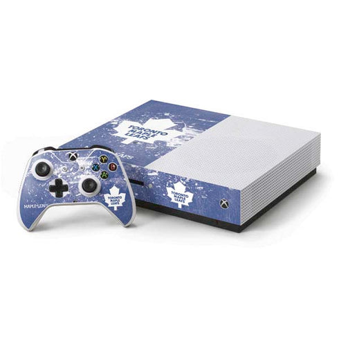 NHL Toronto Maple Leafs Frozen Xbox One S Console and Controller Bundle Skin