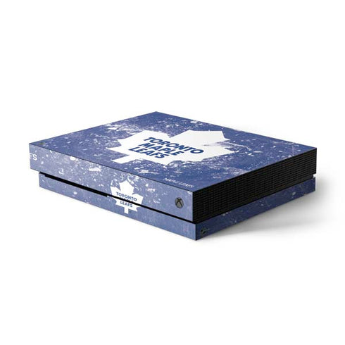 NHL Toronto Maple Leafs Frozen Xbox One X Console Skin