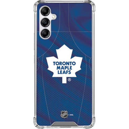 NHL Toronto Maple Leafs Home Jersey Galaxy A14 5G Clear Case