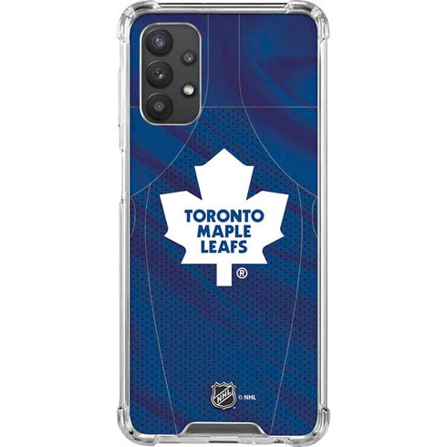 NHL Toronto Maple Leafs Home Jersey Galaxy A32 5G Clear Case