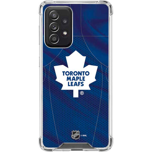 NHL Toronto Maple Leafs Home Jersey Galaxy A52 5G Clear Case
