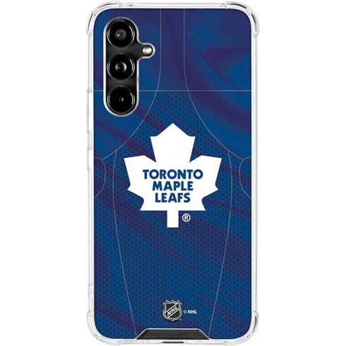 NHL Toronto Maple Leafs Home Jersey Galaxy A54 5G Clear Case