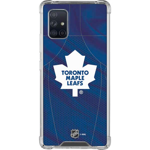 NHL Toronto Maple Leafs Home Jersey Galaxy A71 5G Clear Case